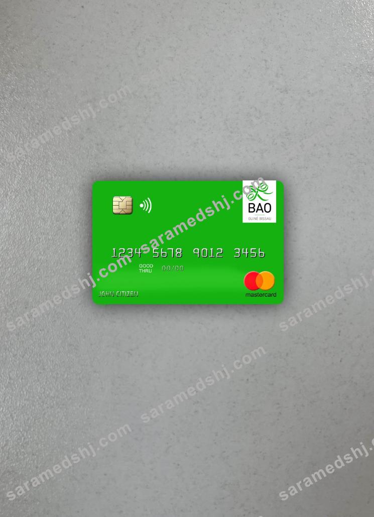 Guinea Bissau Banco Da Africa Ocidental mastercard photolook front